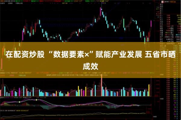 在配资炒股 “数据要素×”赋能产业发展 五省市晒成效