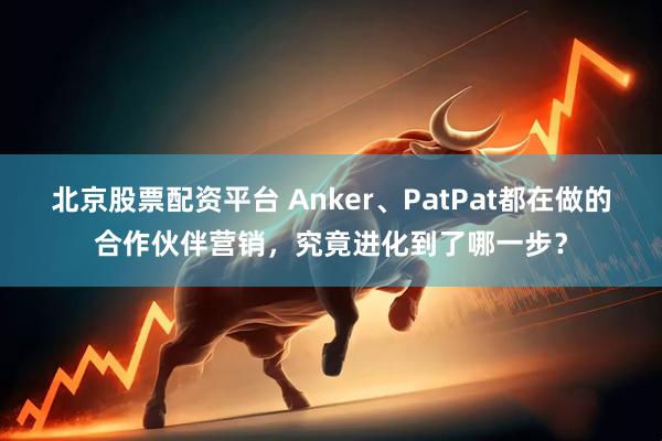 北京股票配资平台 Anker、PatPat都在做的合作伙伴营销，究竟进化到了哪一步？